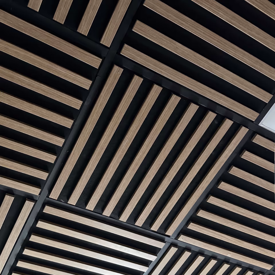 Kula KP-Akustik wood and felt acoustic suspended ceiling panel