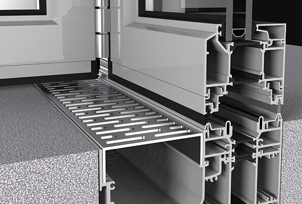 Başak 77BF aluminum bifold folding door system