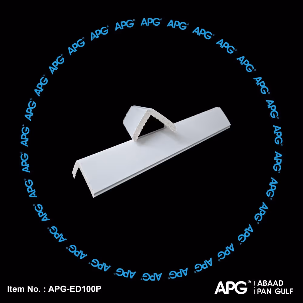 APG-ED100P polystyrene fiber wall corner angle trim 5x5 cm white