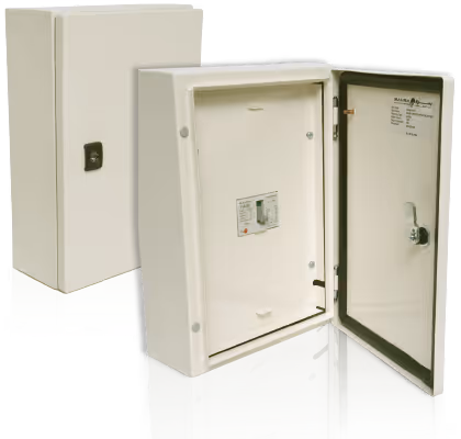 Bahra busbar distribution box IP54 3-phase MCCB-protected