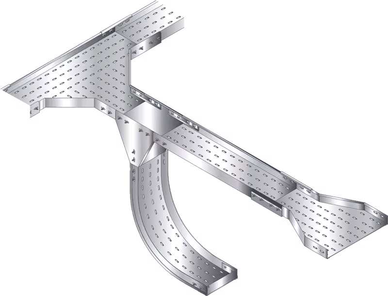 Bahra hot-dip galvanized steel cable tray straight section