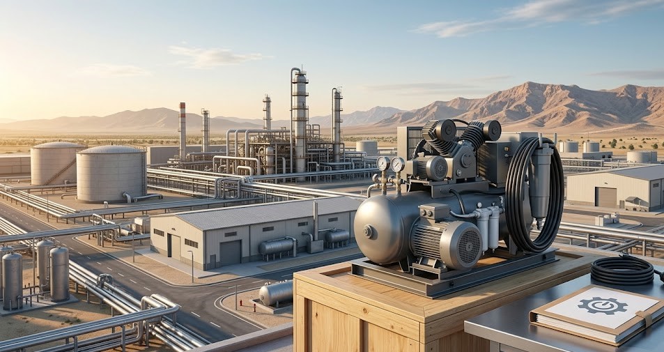 Supply of Electric Air Compressors by Syrian Petroleum Company, Damascus