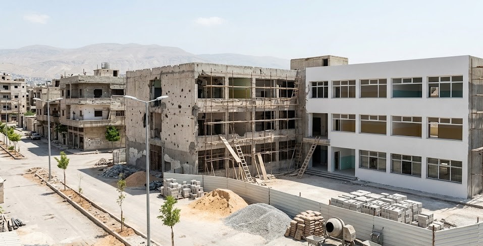 Rehabilitation of Al Naqab School at Yarmouk, Damascus by UNRWA