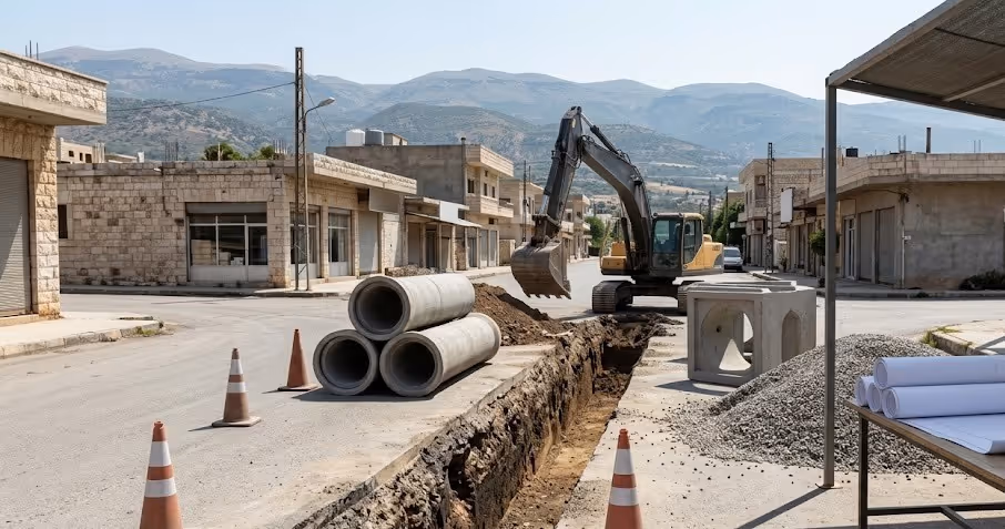 Stormwater Drainage Works in Al-Shaykh Badr, Tartus