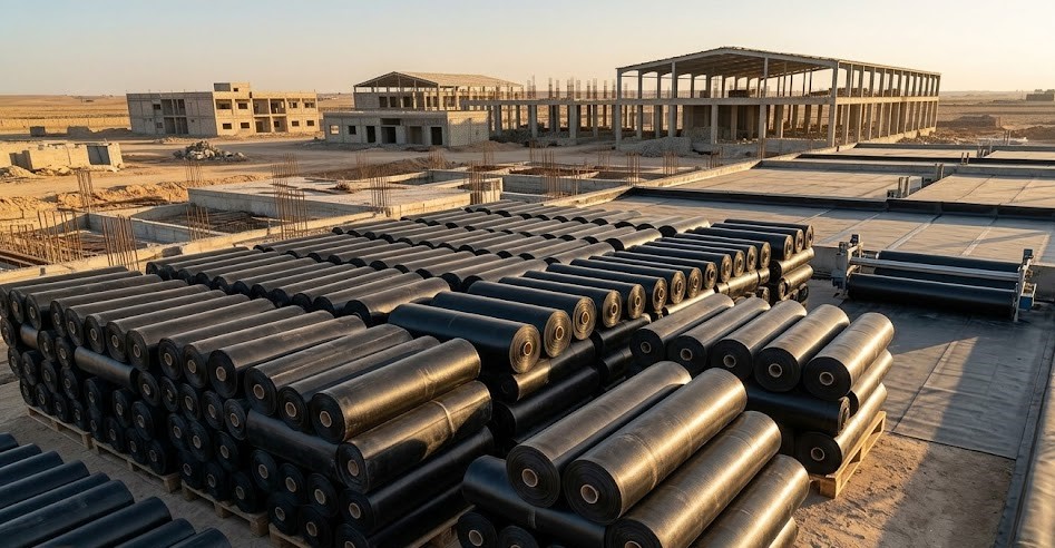 توريد غشاء بيتوميني عازل للماء مقوى بالبوليستر (8,000 متر مربع) في دير الزور