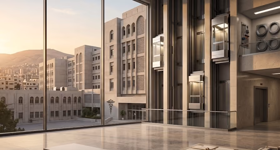 Maintenance and Daily Operation of 10 Elevators at Damascus Hospital