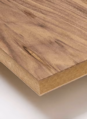 Veneer-faced MDF panel