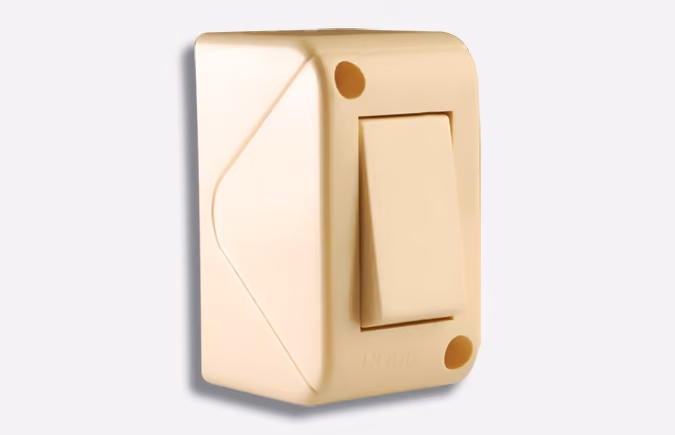 Nour 40/1 wall mounting plate 1 module by Nour Electrical Industries