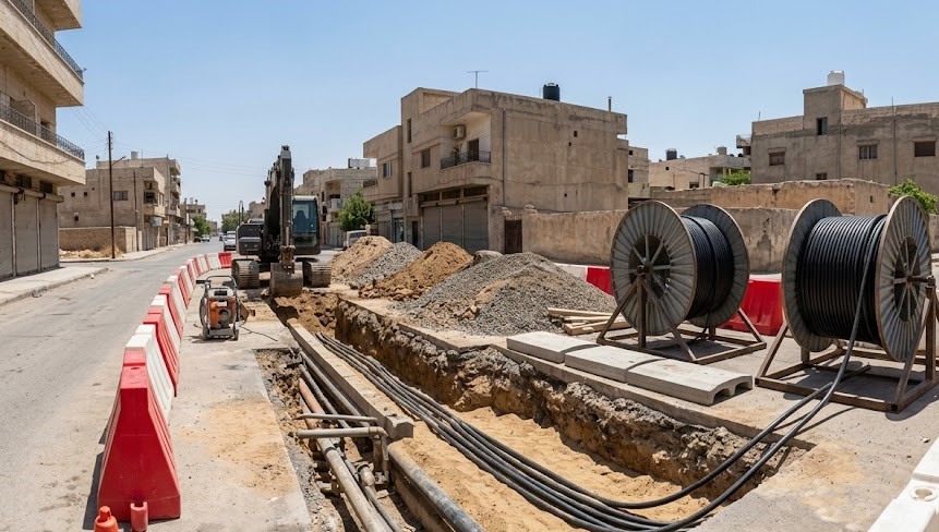 Underground Cable Replacement at Daraa Main Substation