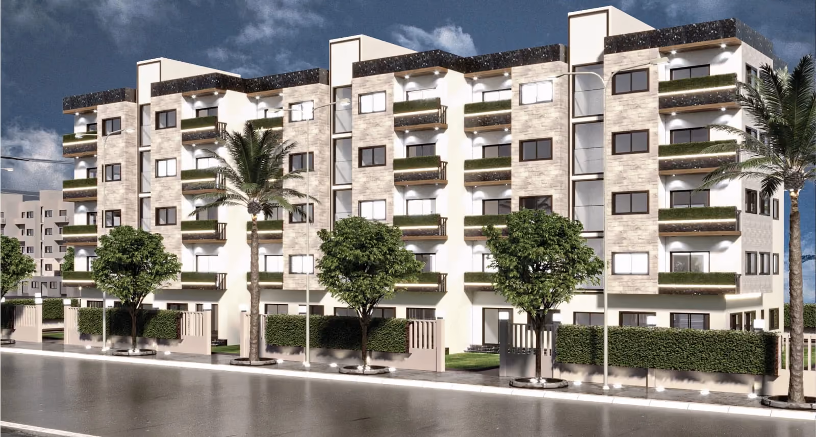 Al-Muneer Building ,A residential building by Traboulse on Island 12 in Qudsaya suburb, Damascus, with 30 apartments.