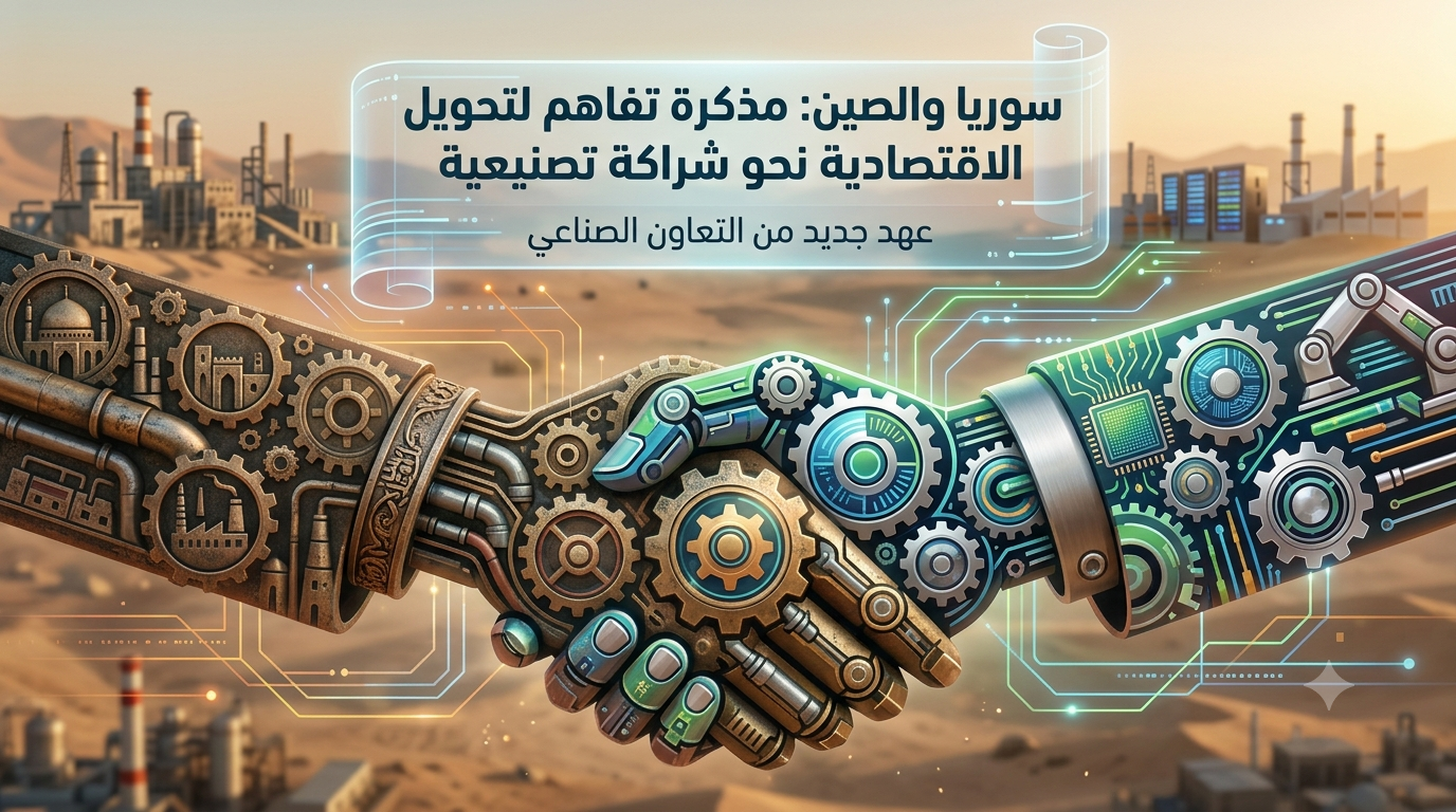 Syria and China Sign MoU to Shift Economic Ties Toward Manufacturing Partnership
