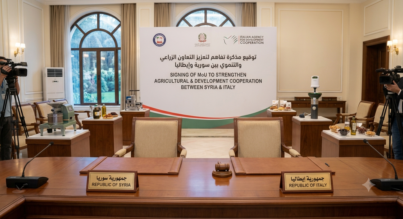 Syria and Italy Sign MoU to Strengthen Agricultural and Development Cooperation
