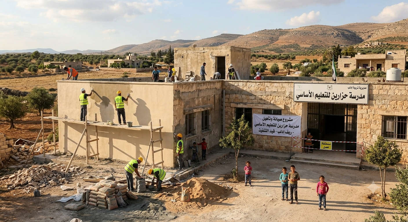 Maintenance and Rehabilitation of Hazarin Basic Education School in Rural Idlib