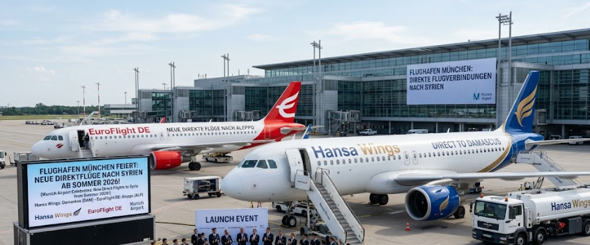 Two German Airlines to Launch Direct Scheduled Flights to Syria 