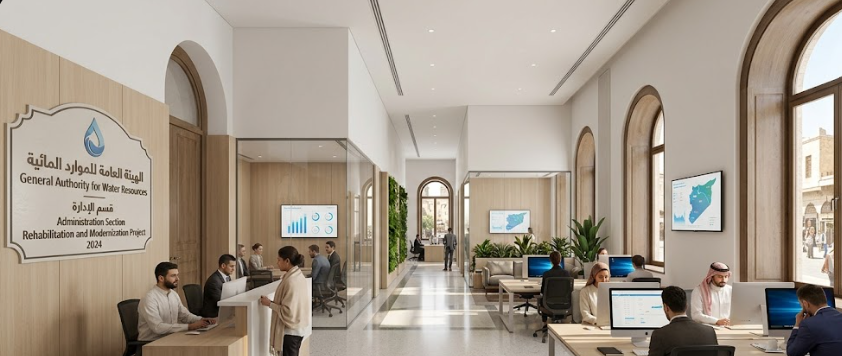Rehabilitation and Modernization of the Administration Section at the General Authority for Water Resources Building in Damascus