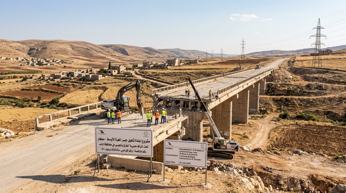  Rehabilitation of Al-Maarra Central Bridge in Sinjar, Idlib