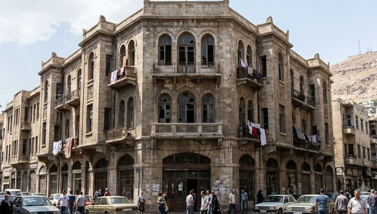 Former Sondos General Administration Building in Salihiyya, Damascus