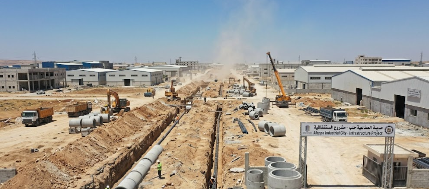  Water and Sewage Infrastructure Works Across Industrial Plots at Aleppo Industrial City