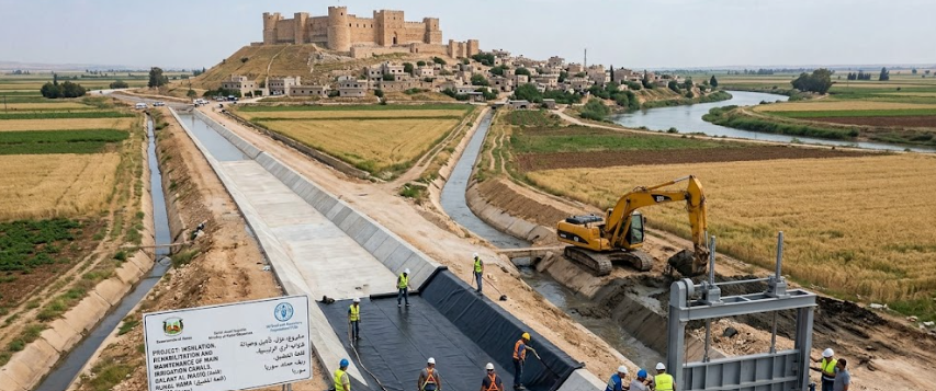  Insulation, Rehabilitation and Maintenance of Main Irrigation Canals in Qalaat al-Madiq, Rural Hama