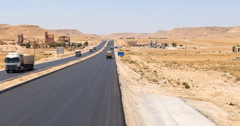 مناقصة إعادة تأهيل طريق الزبيدة - طريق عام الفوسفات في حمص