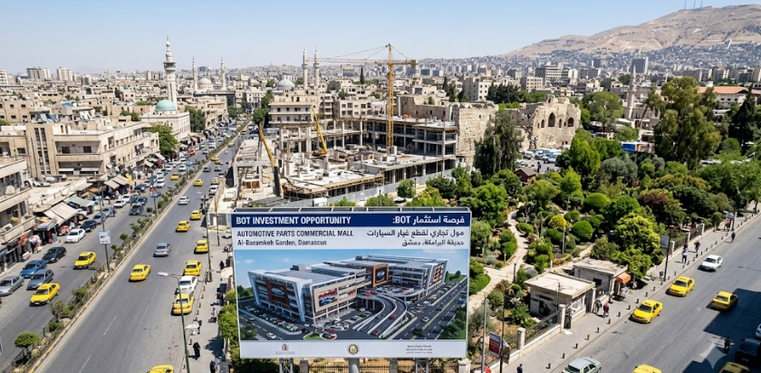 BOT Investment Opportunity: Automotive Parts Commercial Mall at Al-Baramkeh Garden, Damascus
