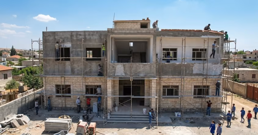 Rehabilitation and Restoration of Abdullah bin Omar School in Jisrin, Rif Dimashq