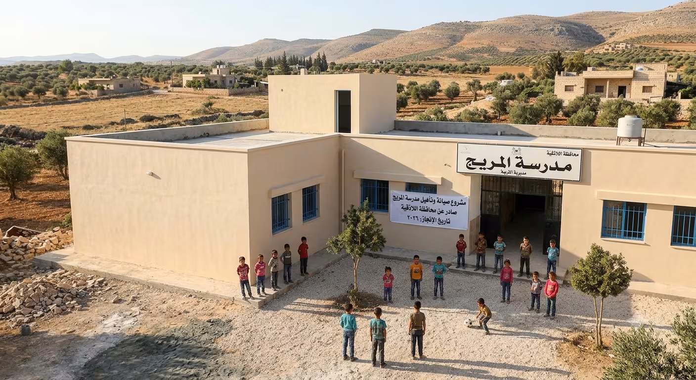 Rehabilitation of Al-Muraij School Issued by Latakia Governorate