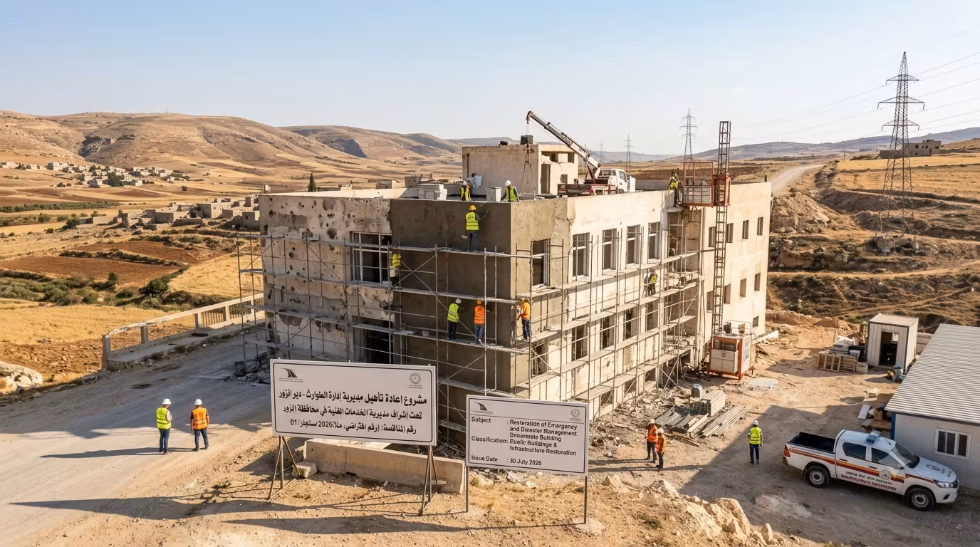  Restoration of Emergency and Disaster Management Directorate Building in Deir ez-Zor