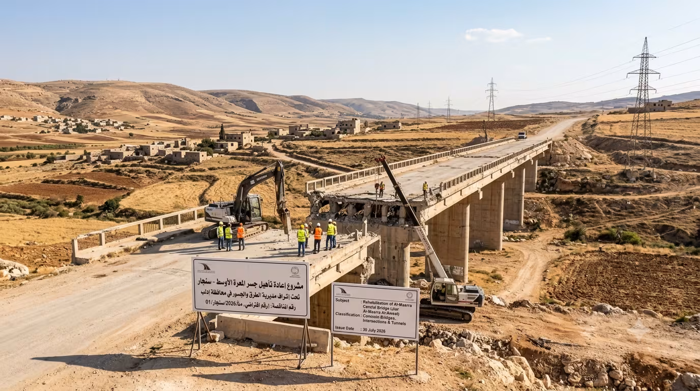 Rehabilitation of Al-Maarra Central Bridge in Sinjar, Idlib