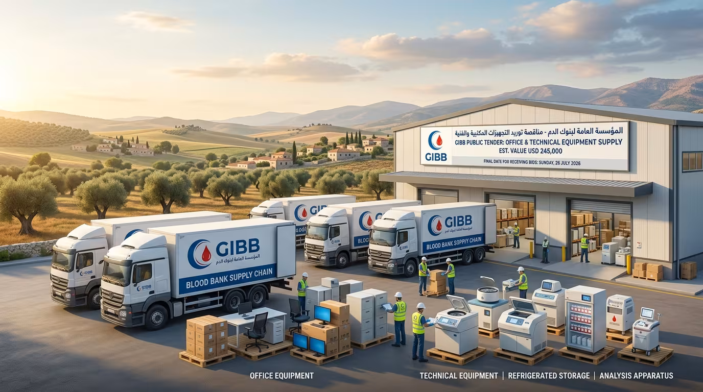 Office and Technical Equipment Supply for the General Institution for Blood Banks, Damascus