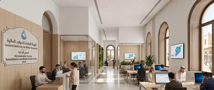 Rehabilitation and Modernization of the Administration Section at the General Authority for Water Resources Building in Damascus