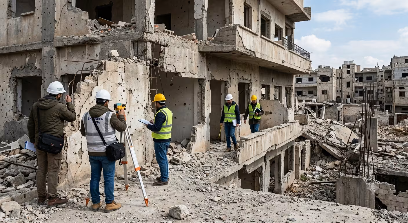 نقابة المهندسين السوريين تطلق حزمة تسهيلات لتقييم المباني المتضررة