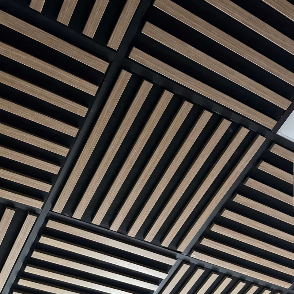 Kula KP-Akustik wood and felt acoustic suspended ceiling panel