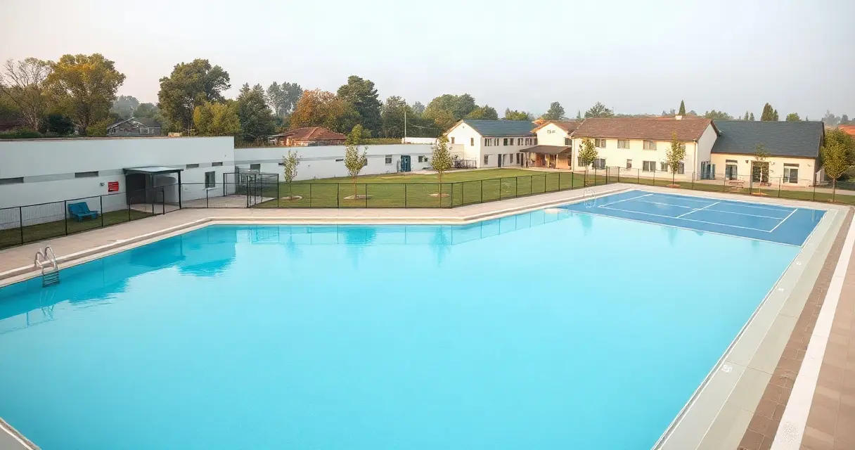 Municipal Pool, Wedding Hall and Tennis Courts on 7,000 m² — Al-Hamra