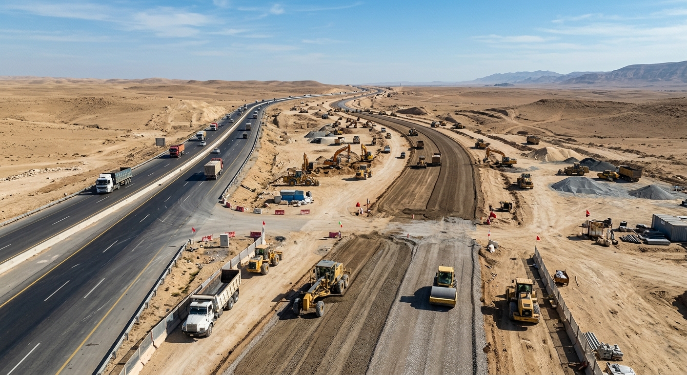 Urgent Plan to Rehabilitate the 425-km Damascus–Deir ez-Zor Highway and Build a Second Carriageway