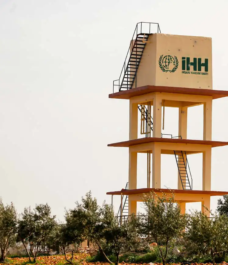 Water tank built by IHH Humanitarian Relief Foundation in Syria
