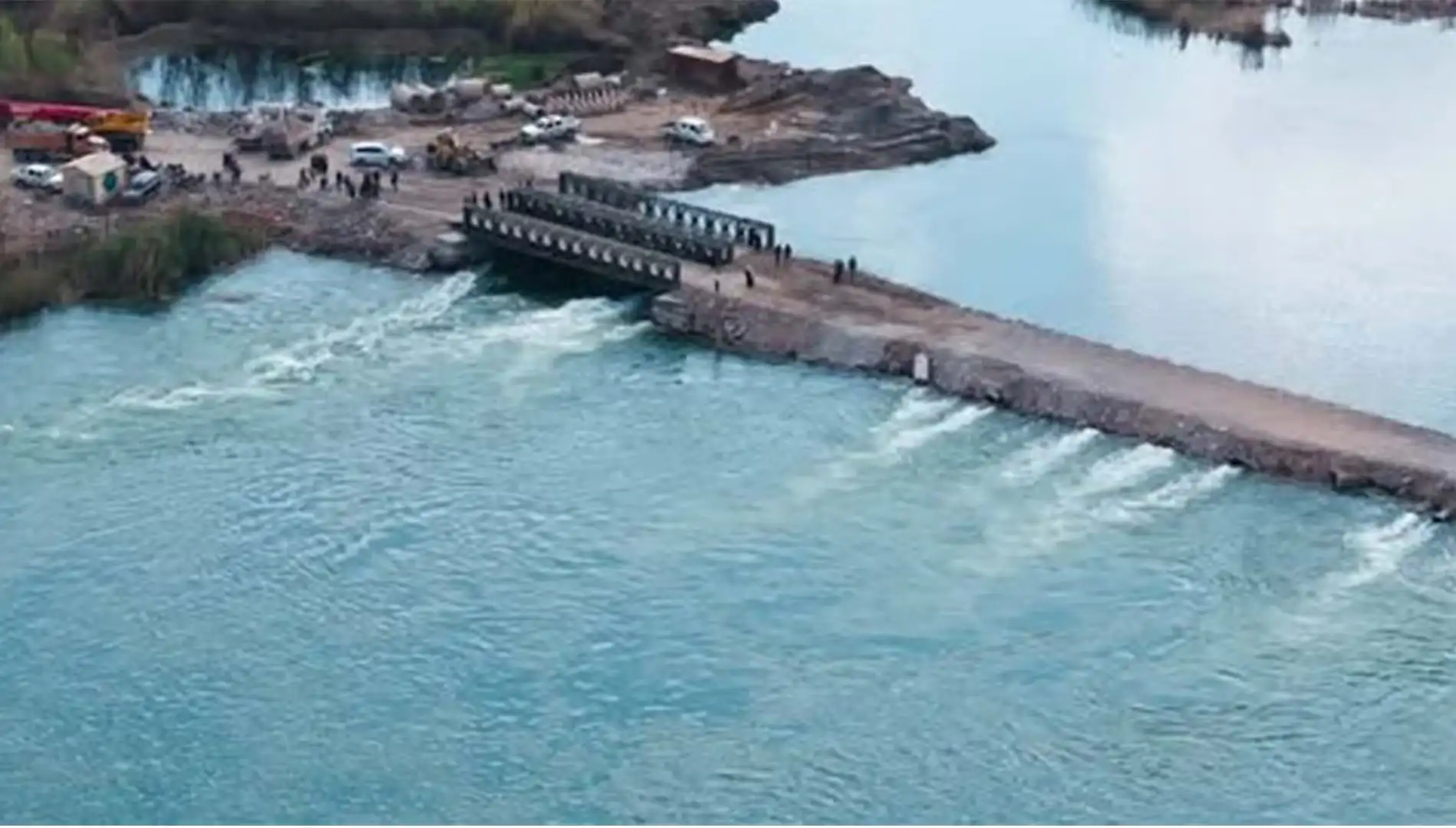 Al-Mayadin Bridge Over the Euphrates