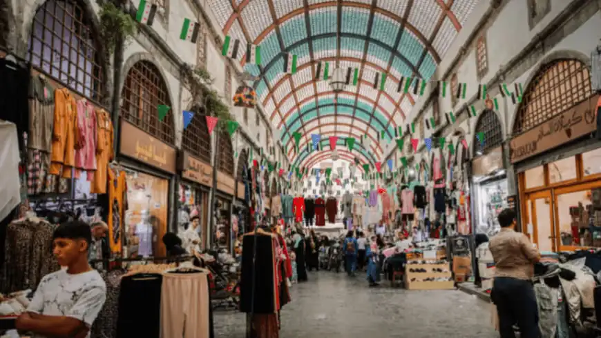 Historic covered markets of the Homs old city undergoing phase-two restoration