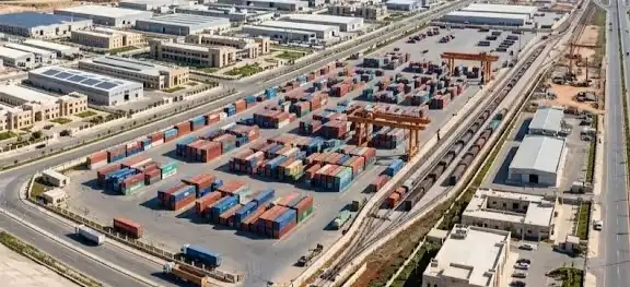 Site of the planned Syria-Turkey free zone and dry port in Idlib province