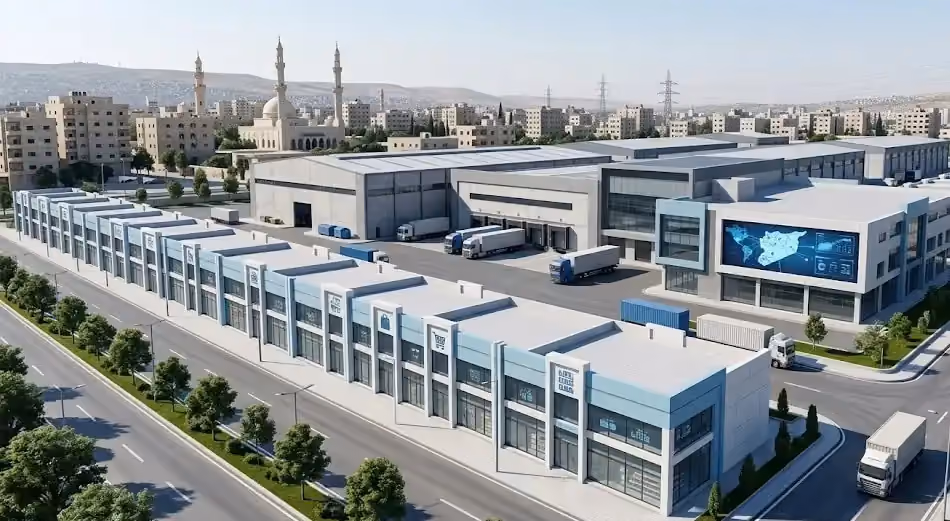 غلاف فرصة استثمارية تأجير 500 صالة لدعم الإيرادات وتوحيد منافذ البيع | منصة إعمار سوريا