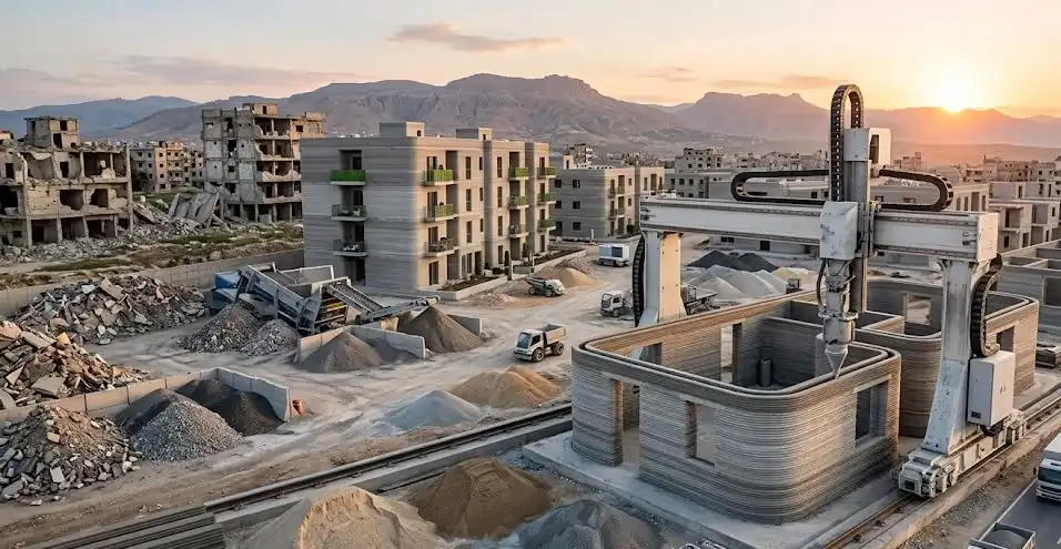 3D Construction Printing as a Strategic Solution for Reconstruction article cover | Rebuilding Syria Platform