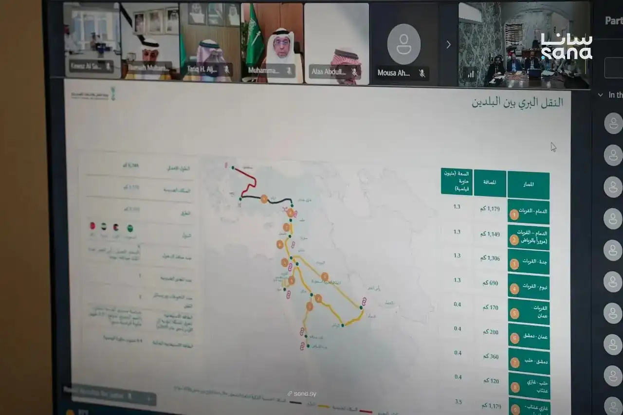 Syria and Saudi Arabia Discuss Expanding Transport Corridors and Boosting Transit Traffic