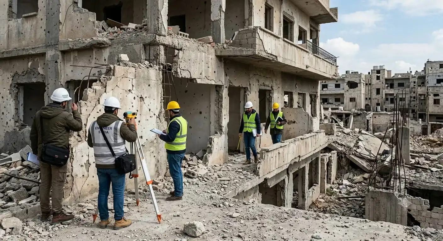 Syrian Engineers Syndicate Launches Facilitation Package for Assessing War-Damaged Buildings