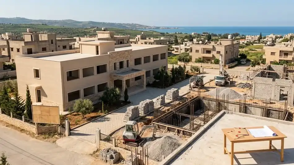 مناقصة بناء مدرسة المروج الحلقة الثانية للمؤسسة السورية للبناء والتشييد في طرطوس