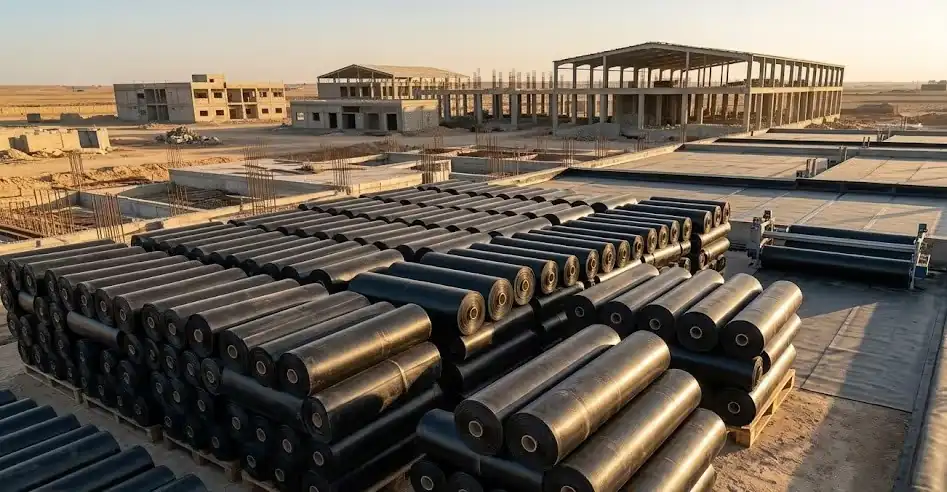 توريد غشاء بيتوميني عازل للماء مقوى بالبوليستر (8,000 متر مربع) في دير الزور