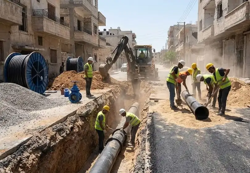 تأهيل شبكة المياه في حيي سيف الدولة وباب النيرب، مدينة حلب