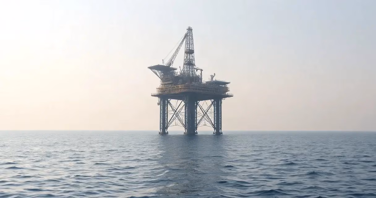 Illustrative image of a deep-water offshore drilling rig, accompanying news on the Syria and Chevron offshore exploration project