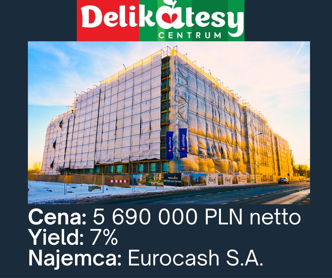 Lokal Handlowy Warszawa Ursus Delikatesy Centrum 252 m² Yield 7%
