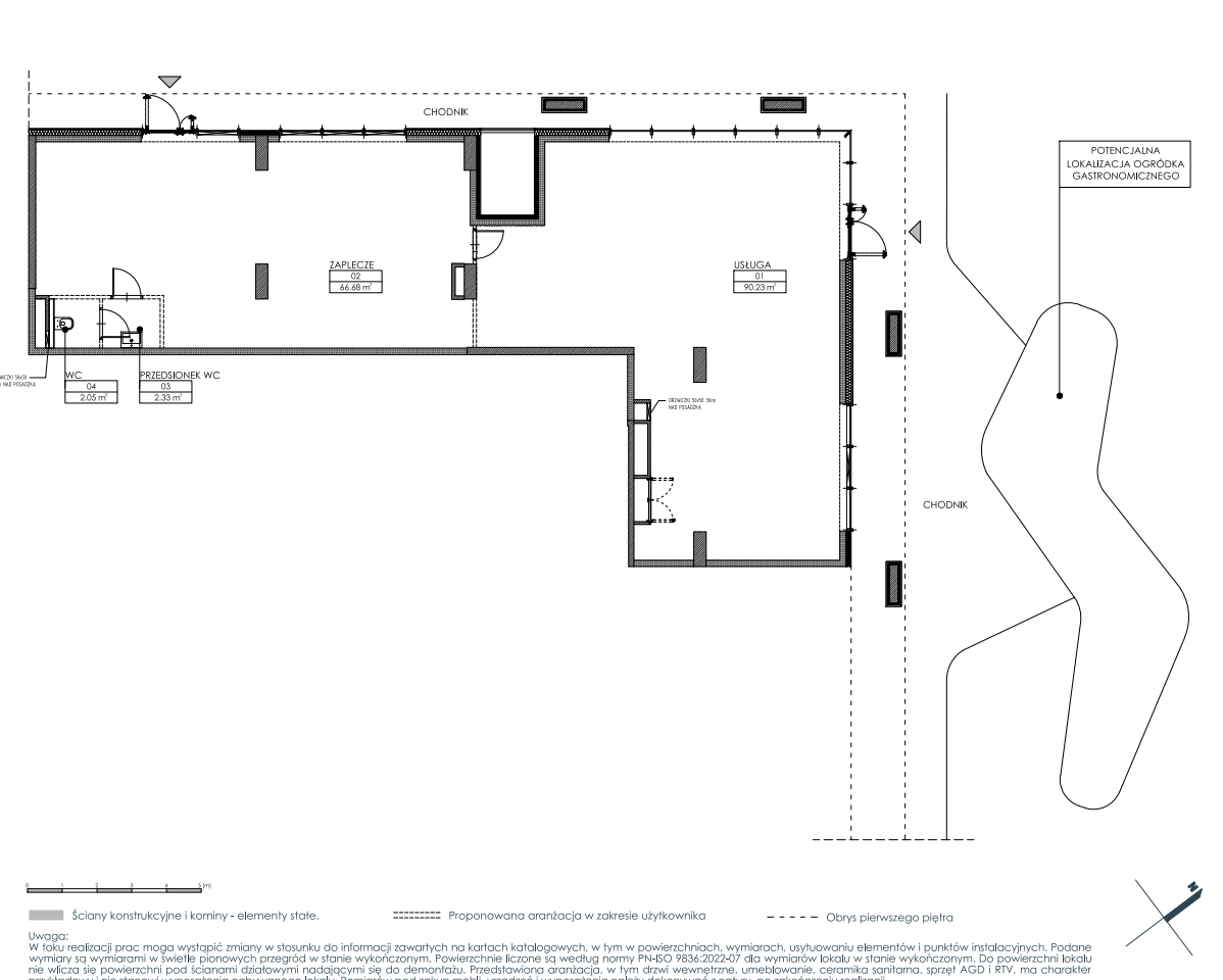 Lokal Usługowy (Gastronomia) 161 m² na Sprzedaż