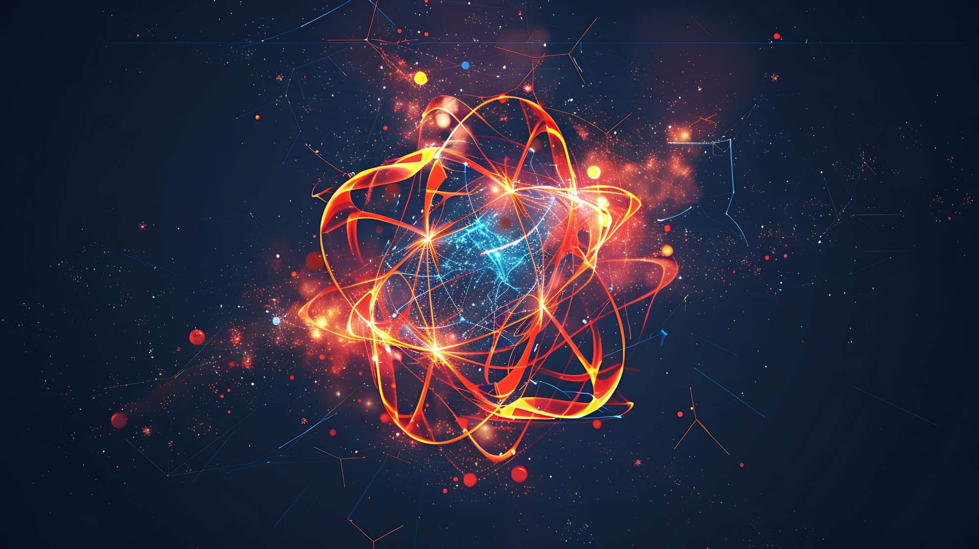 Abstract glowing molecular structure representing bioactive compound testing.